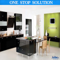 Boutique High Gloss Black Kitchen Cabinets